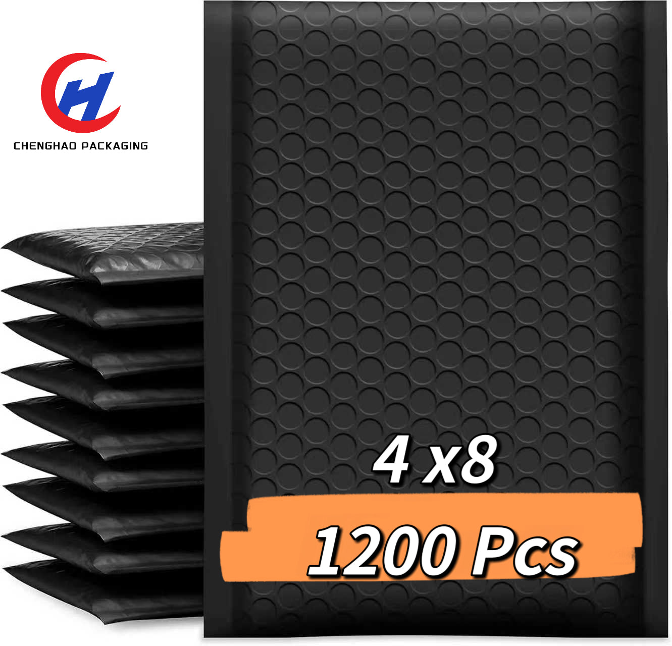 CH Pack Black bubble Mailer 4 x8 inch 2400pcs water proof envelopes wholesale Bulk Pack
