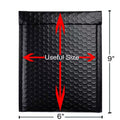 CH 100pcs 6x10 Inch Poly Bubble Mailers Waterproof Envelopes Shipping Envelopes Bags Black Padded Bubble Envelopes for Shipping/Packaging/Mailing Self Seal