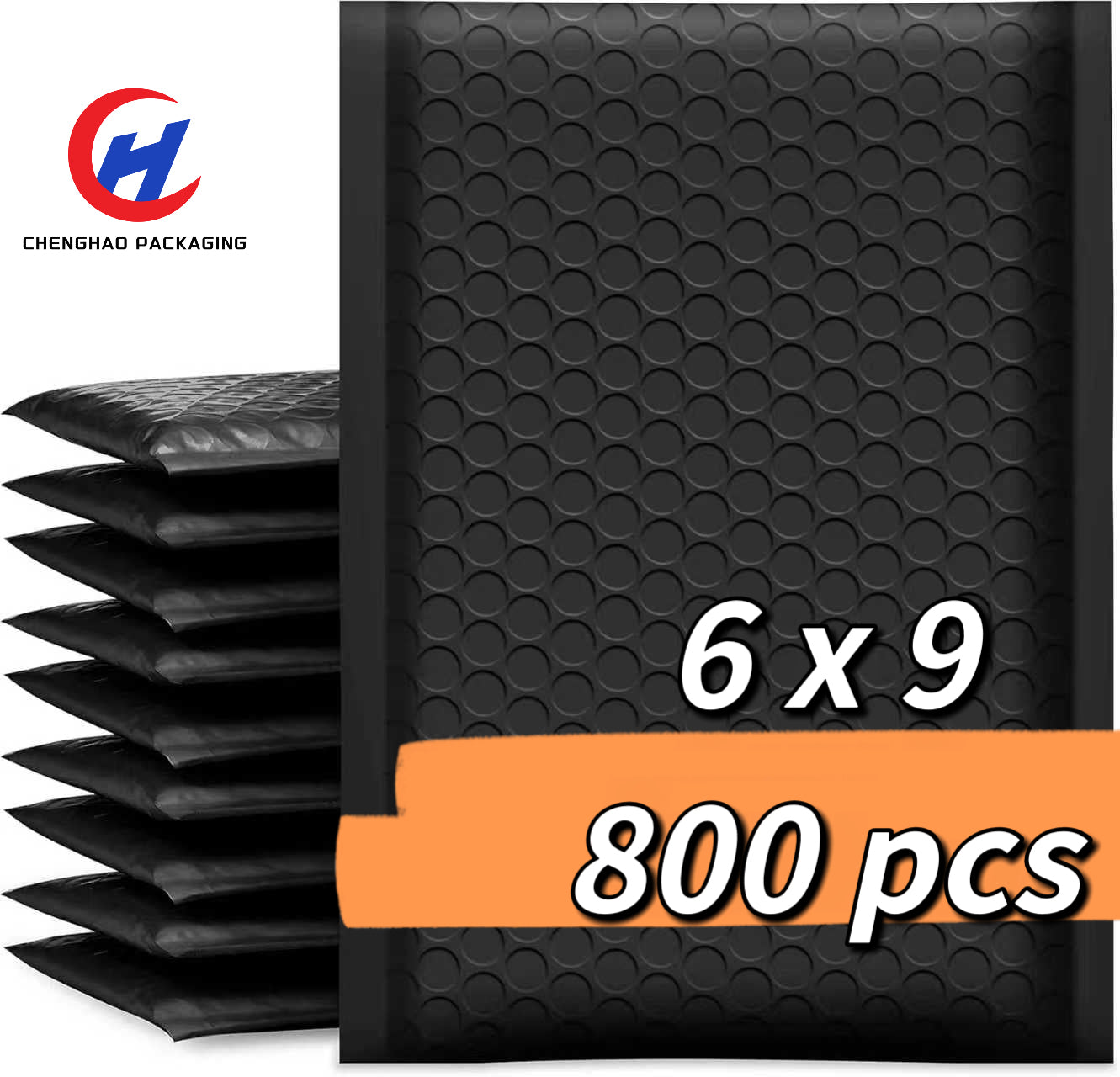 Black bubble Mailer 6 x 10 inch 800pcs water proof envelopes wholesales Bulk Pack for your business